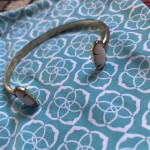 Kendra Scott Elton Gold Cuff in White